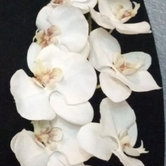 36" White Faux Floral Orchid Accents - Picture 9 of 10